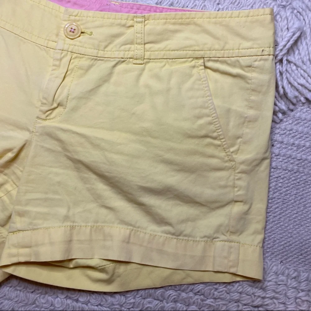 LILLY PULITZER starfruit yellow Callahan shorts 8 - Picture 4 of 14